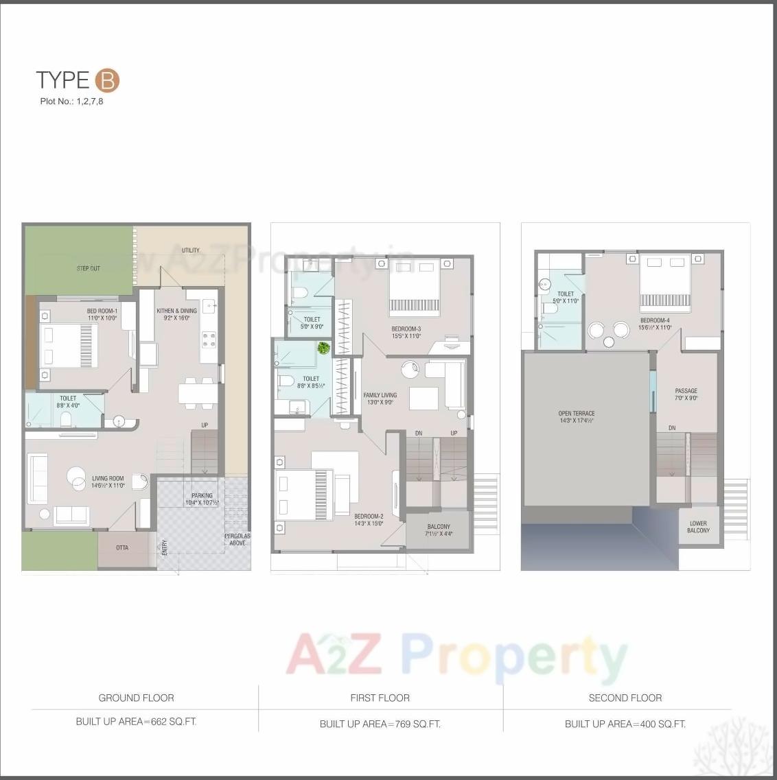 Layout of real estate project Nilamber Bliss located at Sevasi, Vadodara, Gujarat