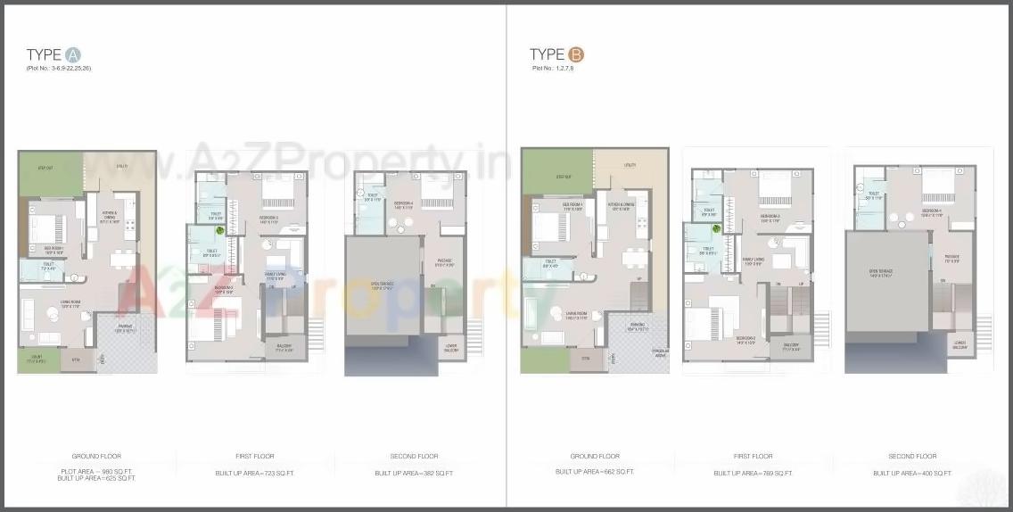 Layout of real estate project Nilamber Bliss located at Sevasi, Vadodara, Gujarat