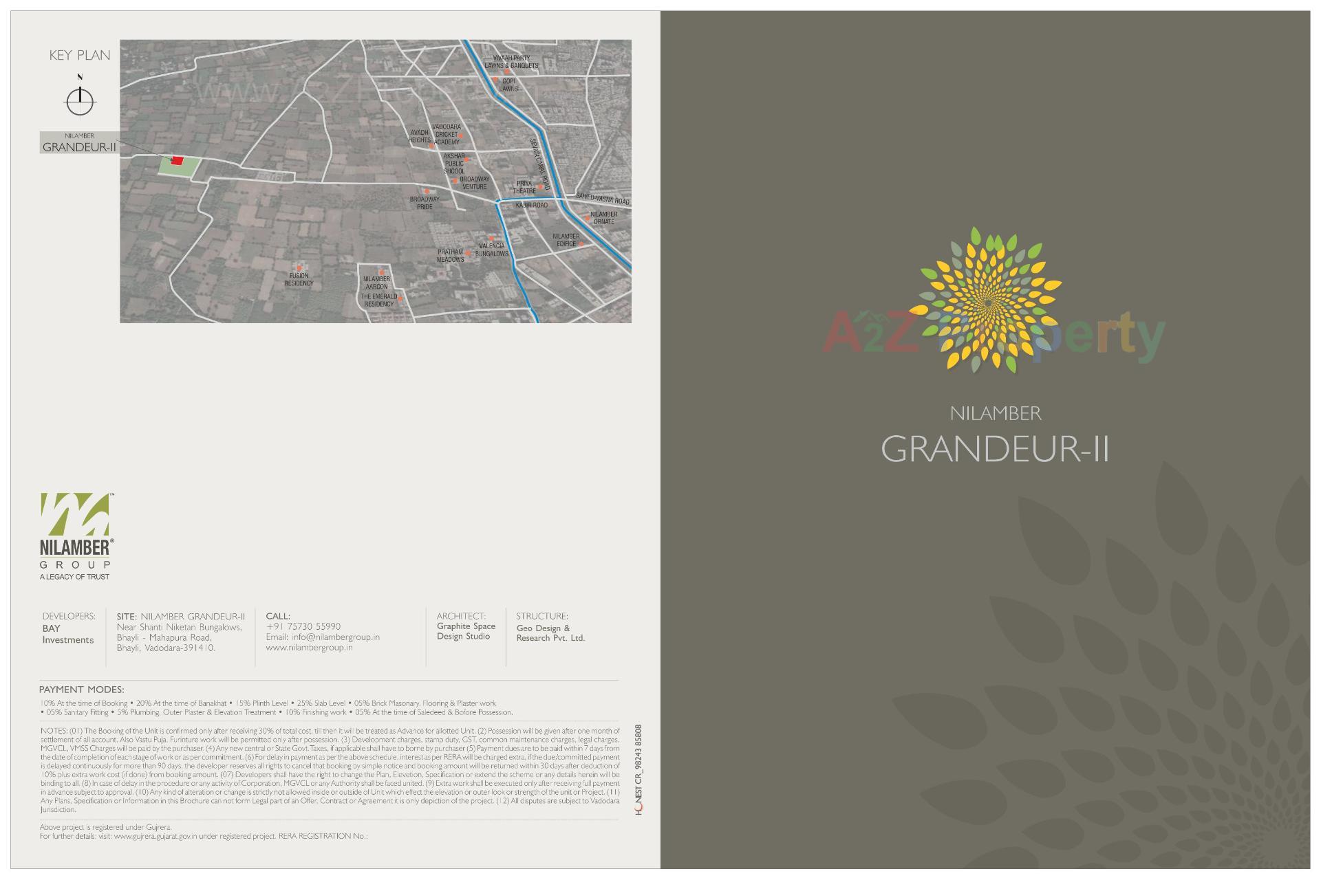 of real estate project Nilamber Grandiour Ii located at Bhayli, Vadodara, Gujarat