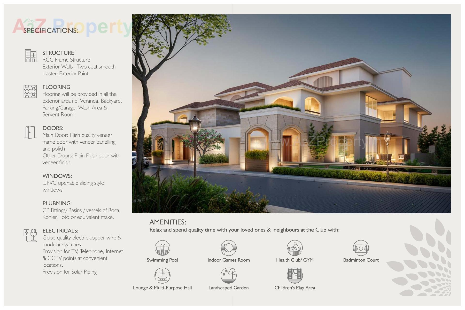 3D Elevation of real estate project Nilamber Grandiour Ii located at Bhayli, Vadodara, Gujarat