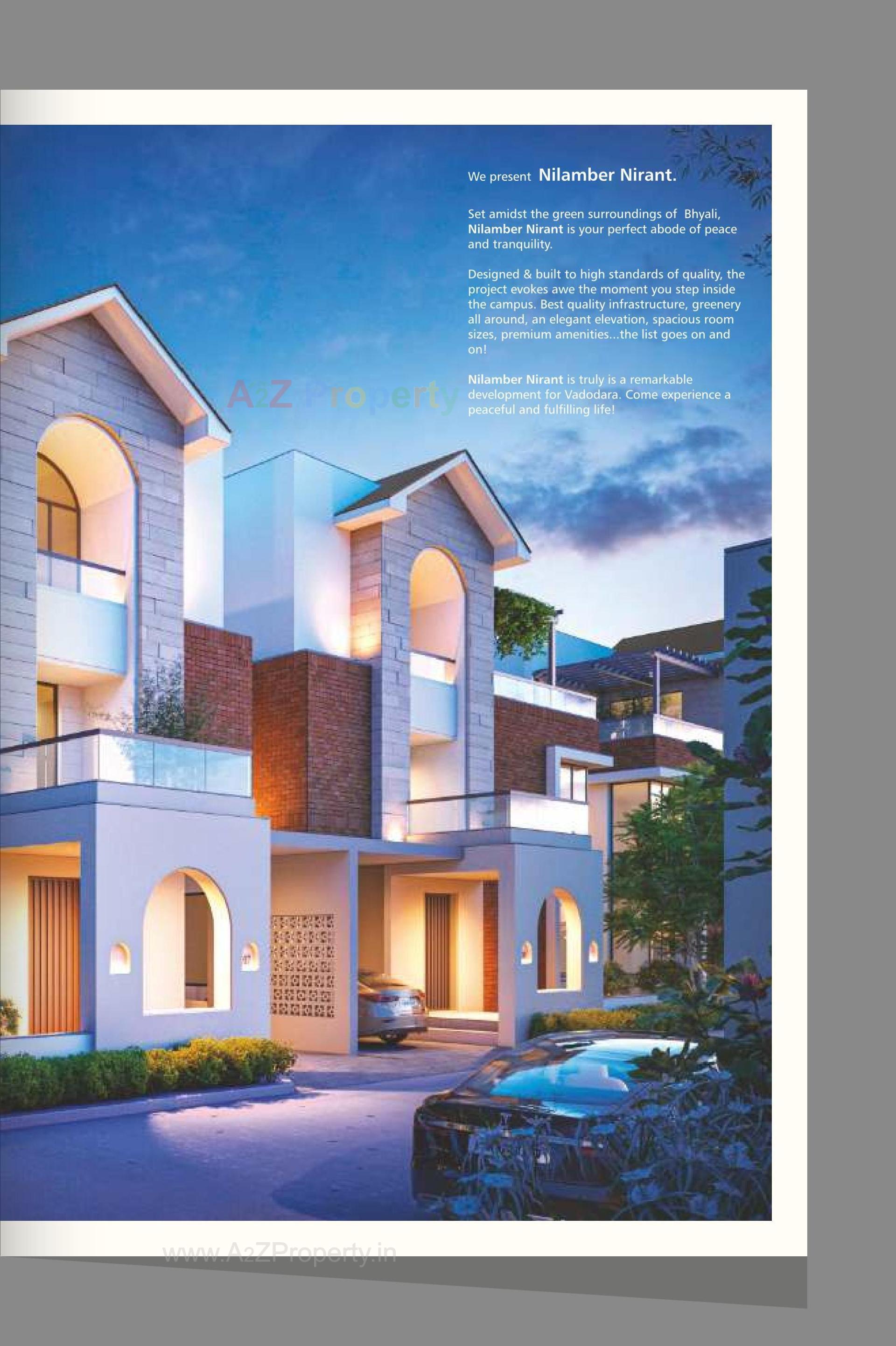 3D Elevation of real estate project Nilamber Nirant located at Bhayli, Vadodara, Gujarat