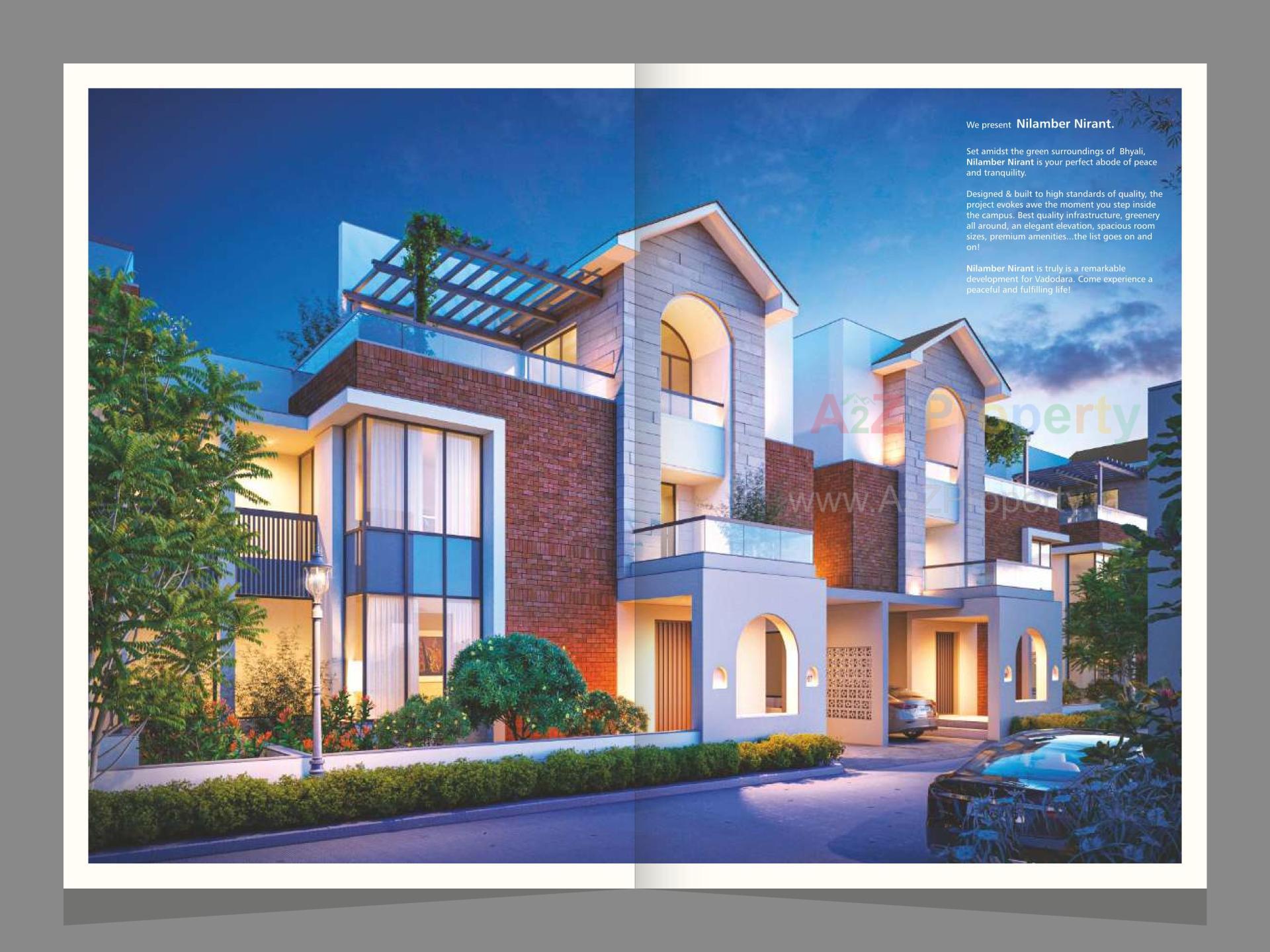 3D Elevation of real estate project Nilamber Nirant located at Bhayli, Vadodara, Gujarat