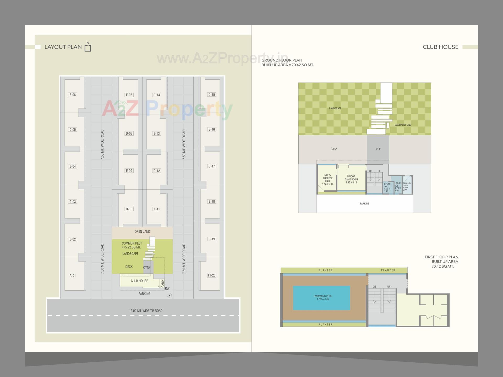 Layout of real estate project Nilamber Nirant located at Bhayli, Vadodara, Gujarat