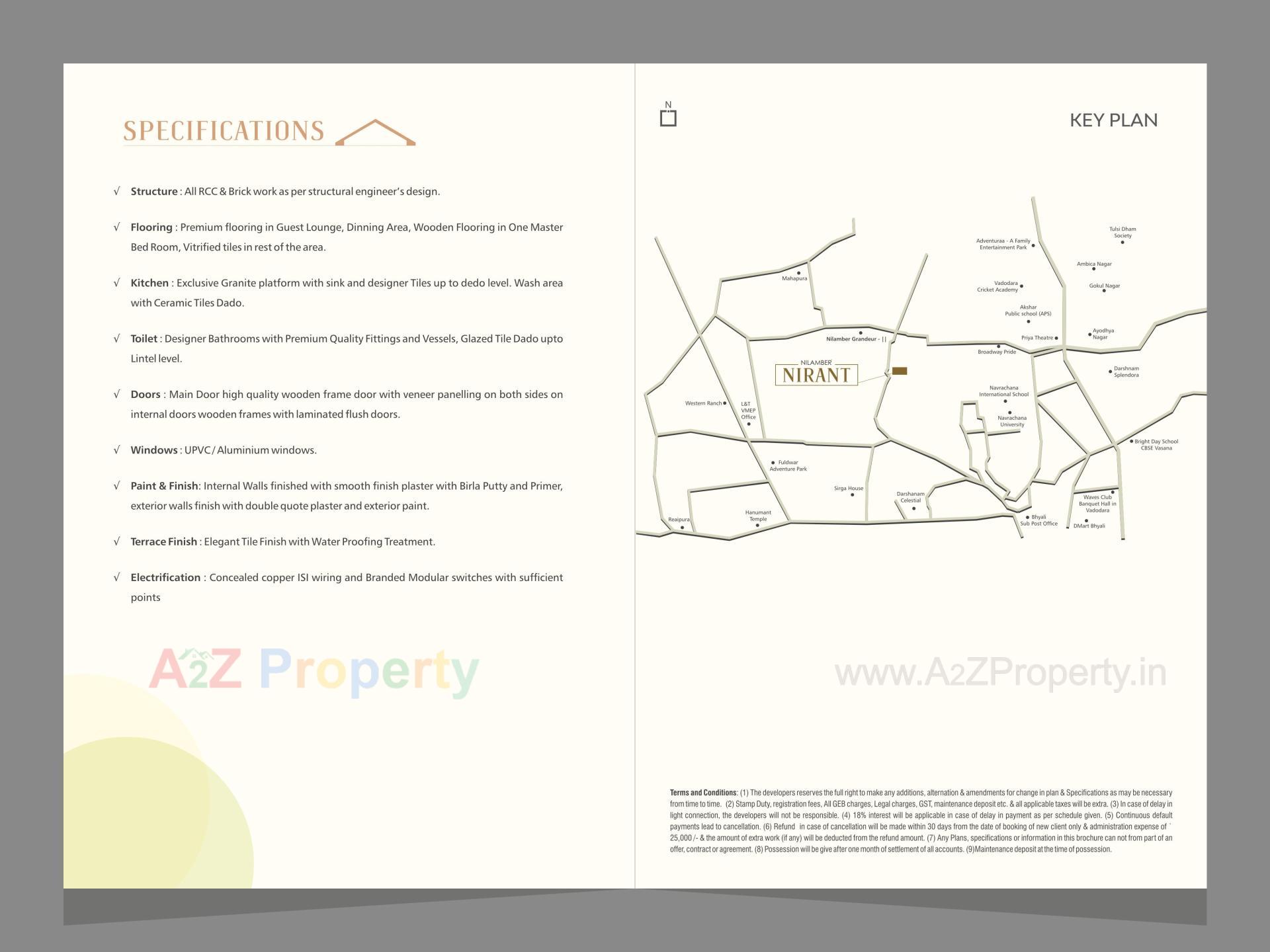  of real estate project Nilamber Nirant located at Bhayli, Vadodara, Gujarat