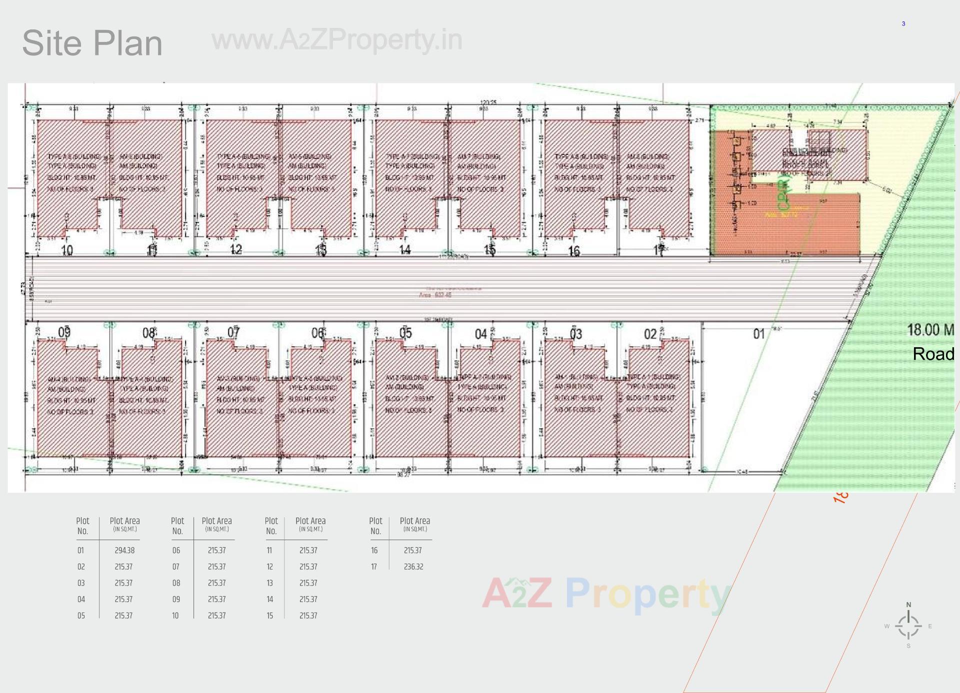 Layout of real estate project Nilamber Nirvaan located at Sevasi, Vadodara, Gujarat