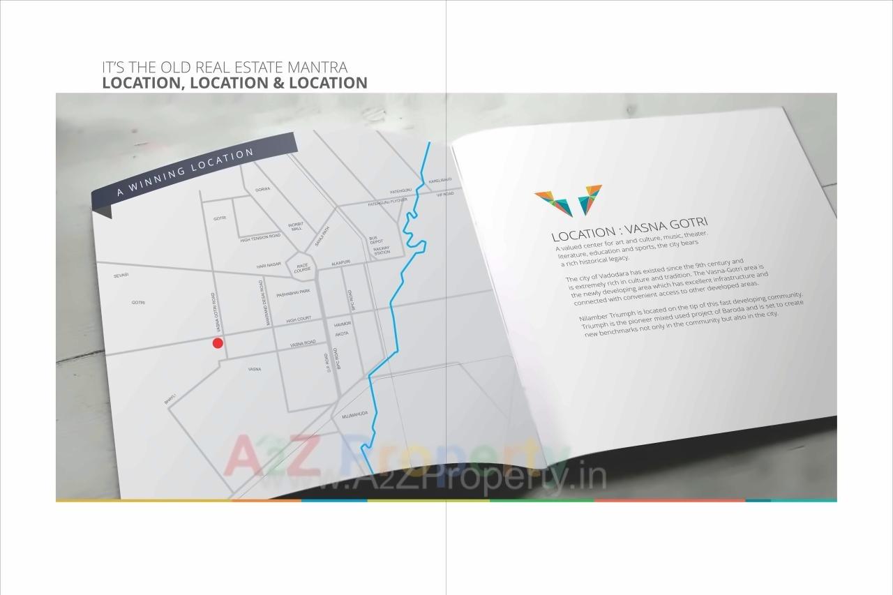  of real estate project Nilamber Triumph located at Vasna, Vadodara, Gujarat
