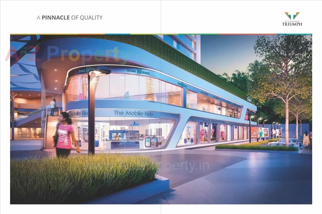3D Elevation of real estate project Nilamber Triumph located at Vasna, Vadodara, Gujarat
