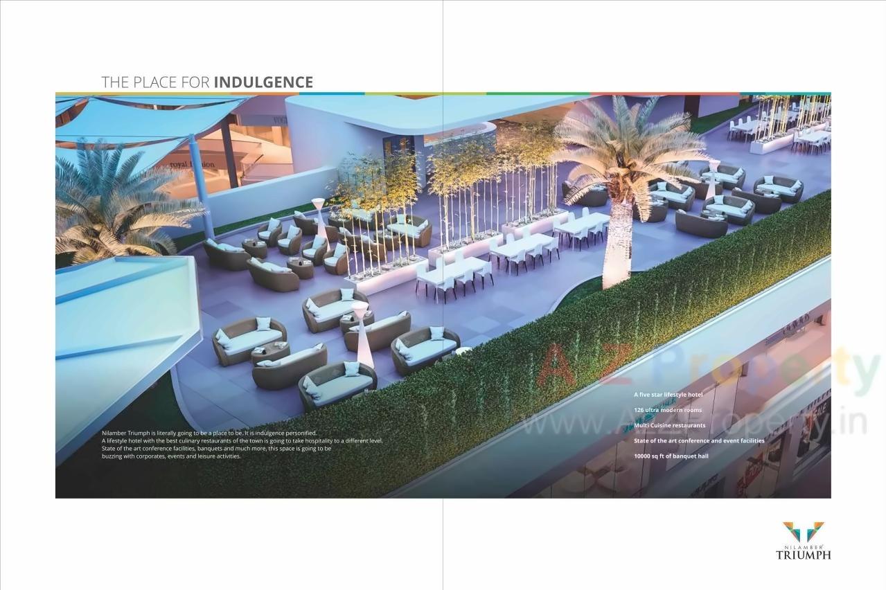 3D Elevation of real estate project Nilamber Triumph located at Vasna, Vadodara, Gujarat