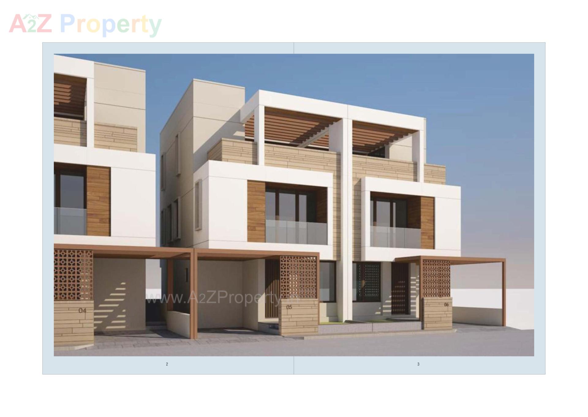 3D Elevation of real estate project Nilkanth located at Vadsar, Vadodara, Gujarat