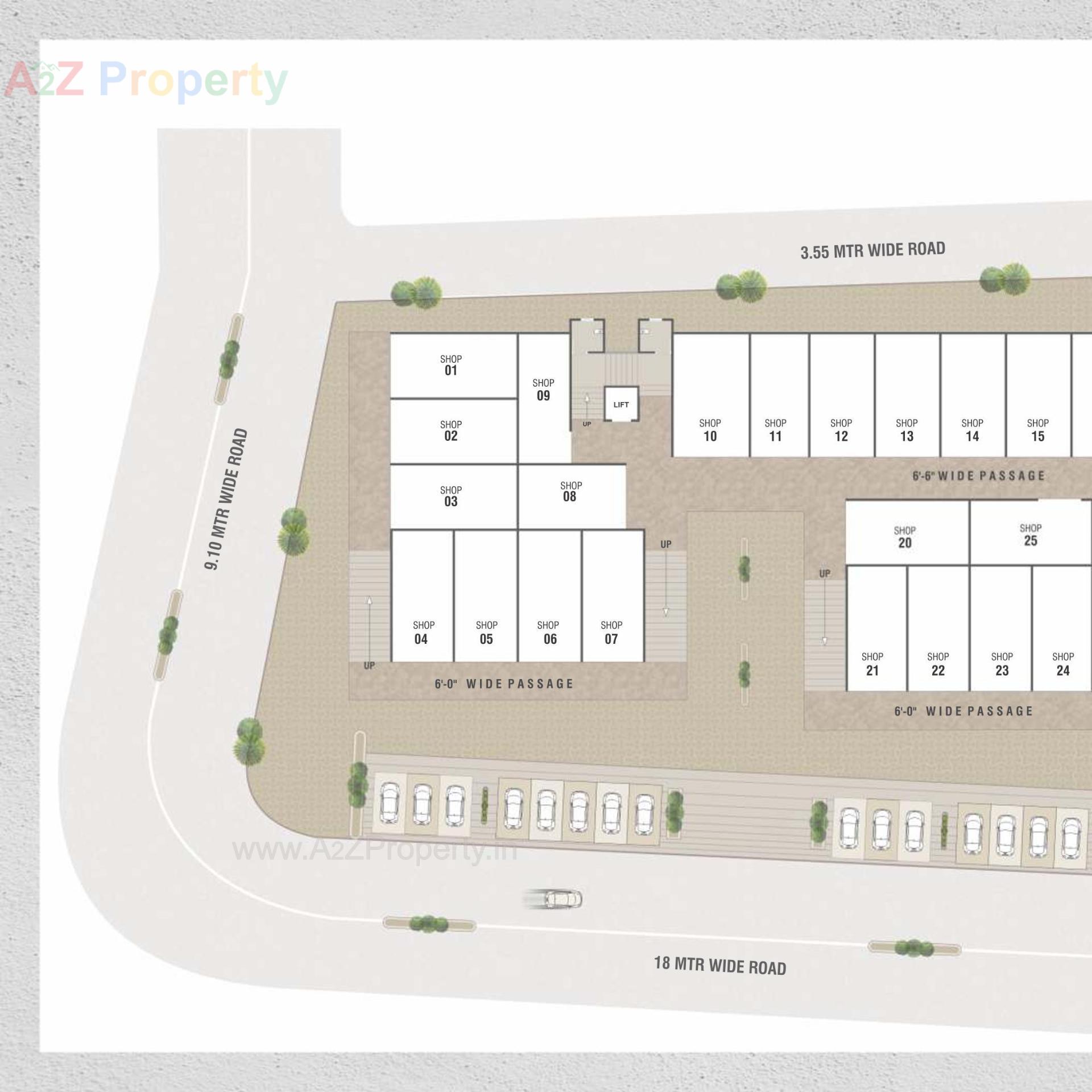 Layout of real estate project Nilkanth Avenue located at Vadodara, Vadodara, Gujarat
