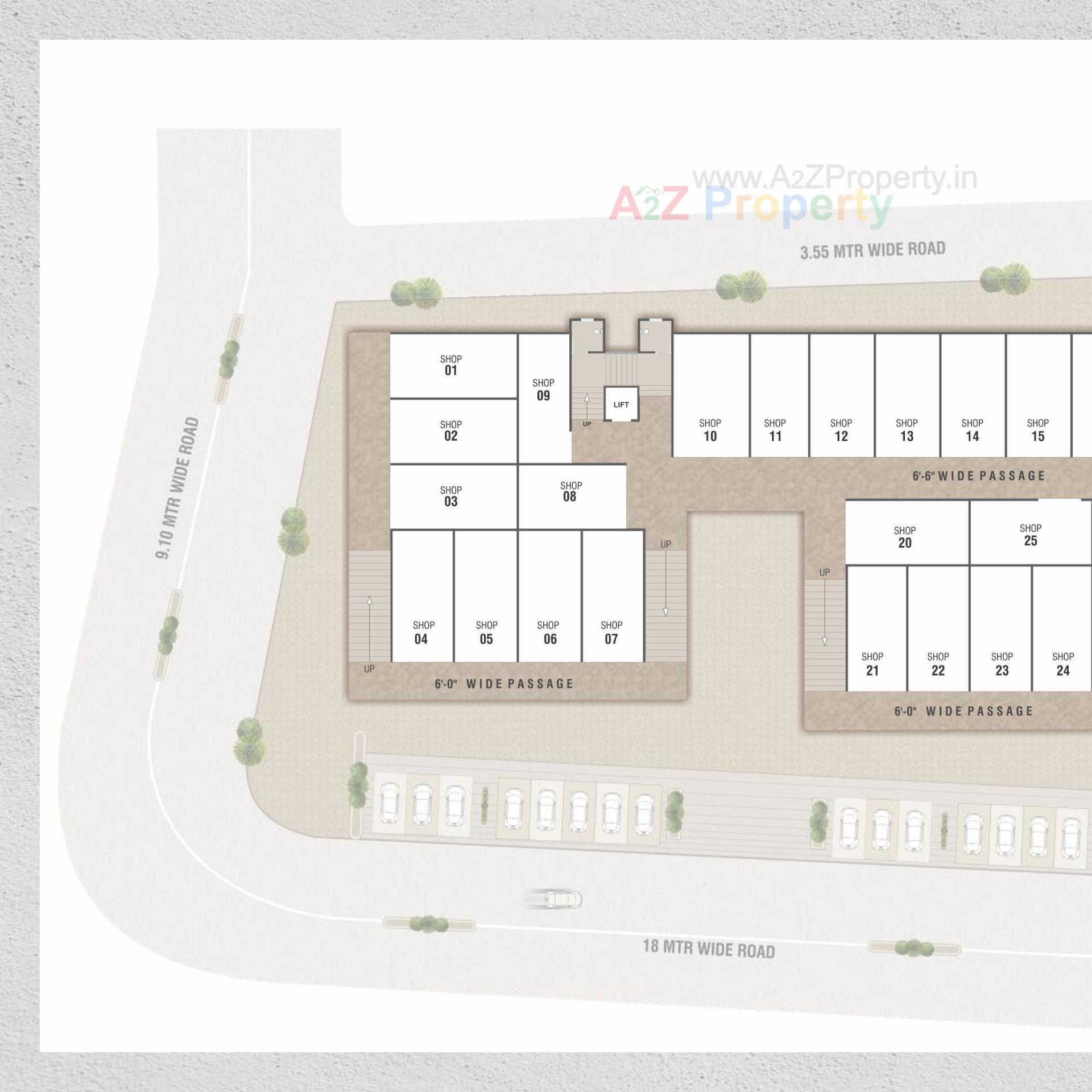 Layout of real estate project Nilkanth Avenue located at Vadodara, Vadodara, Gujarat