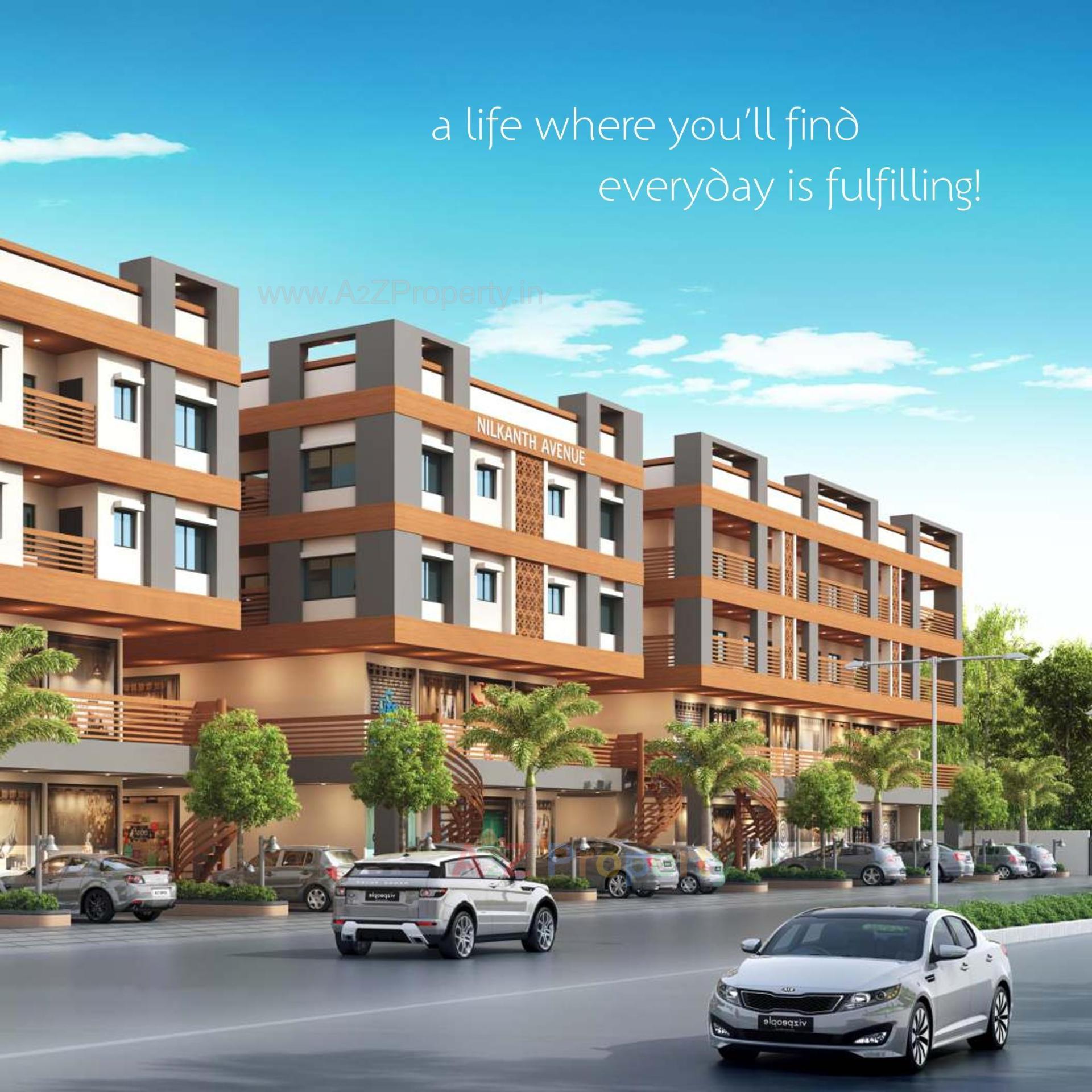 3D Elevation of real estate project Nilkanth Avenue located at Vadodara, Vadodara, Gujarat
