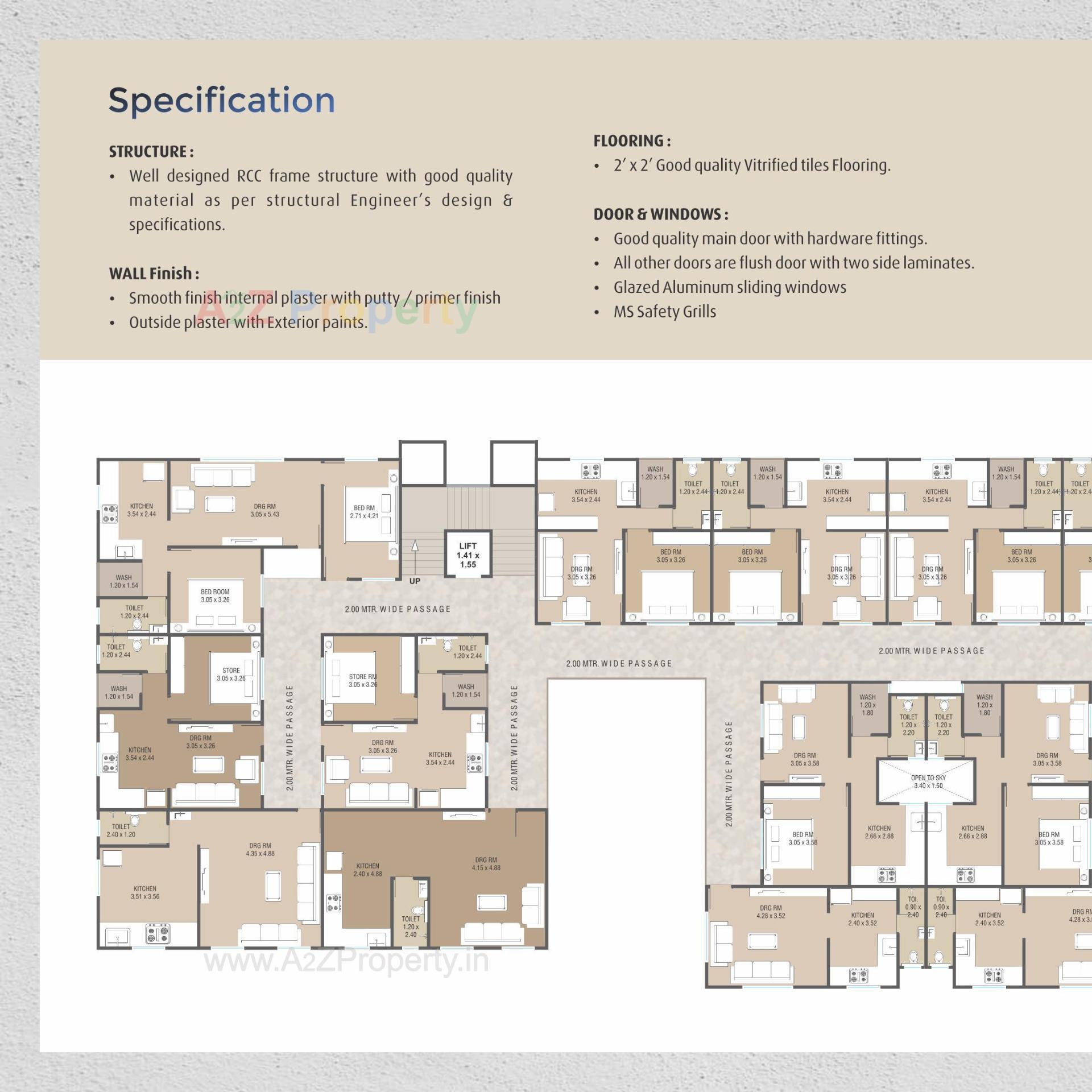 Layout of real estate project Nilkanth Avenue located at Vadodara, Vadodara, Gujarat