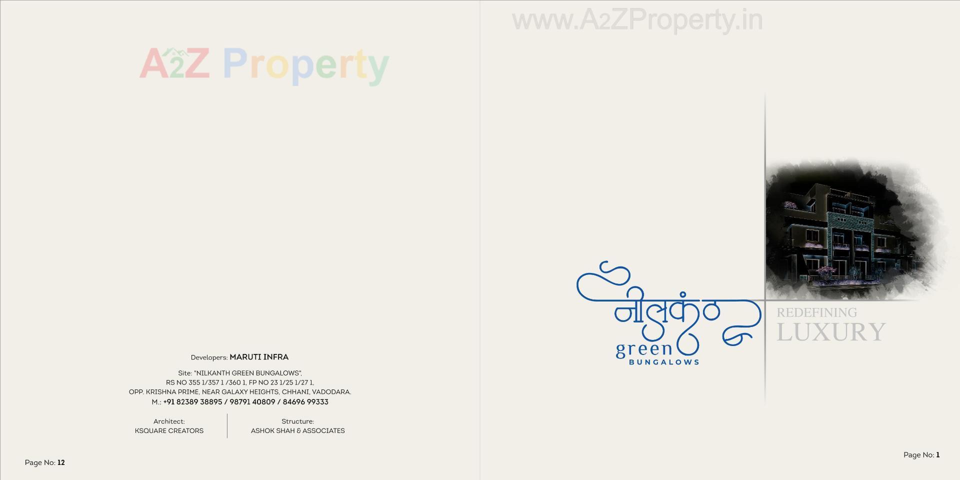  of real estate project Nilkanth Green Bungalows located at Chhani, Vadodara, Gujarat