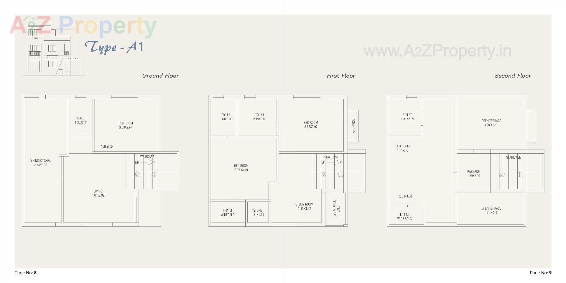 Layout of real estate project Nilkanth Green Bungalows located at Chhani, Vadodara, Gujarat