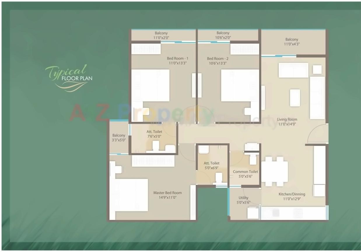 Layout of real estate project Nilkanth Greens located at Kalali, Vadodara, Gujarat