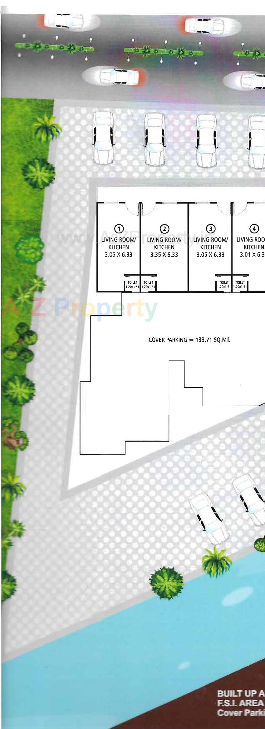 Layout of real estate project Nilkanth Height located at Amodar, Vadodara, Gujarat