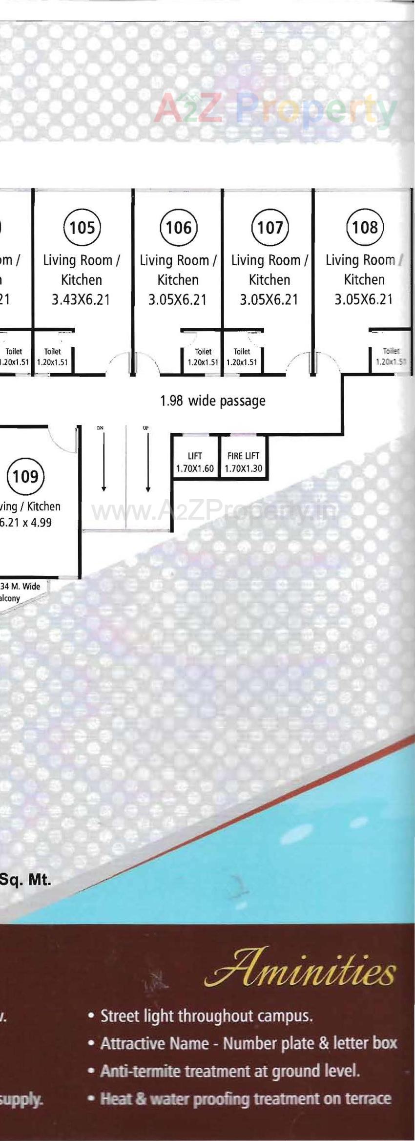 Layout of real estate project Nilkanth Height located at Amodar, Vadodara, Gujarat