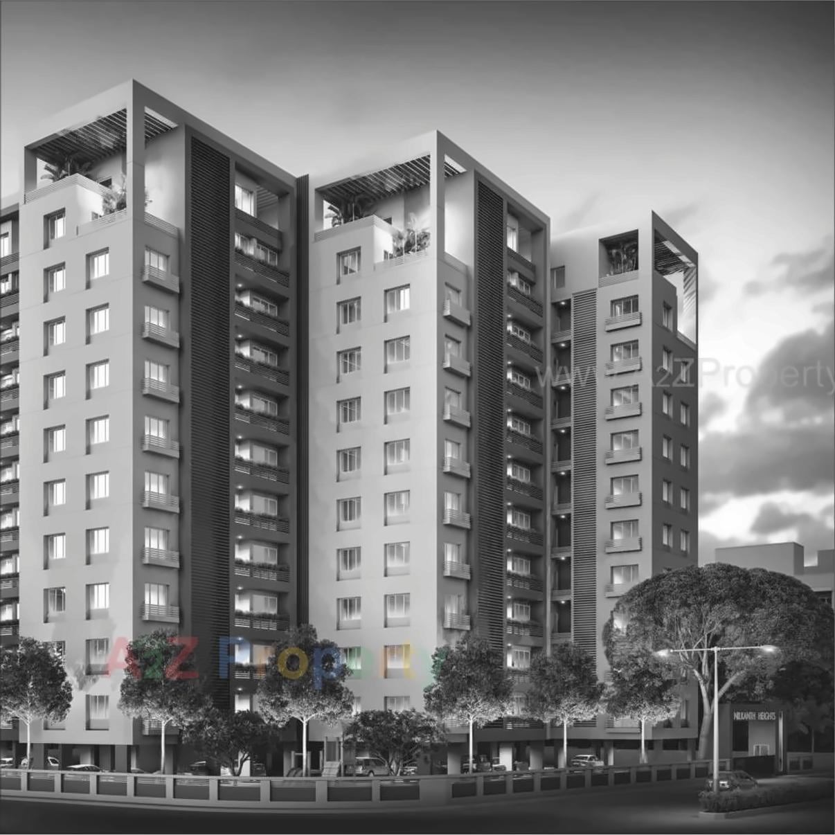 3D Elevation of real estate project Nilkanth Heights located at Sevasi, Vadodara, Gujarat