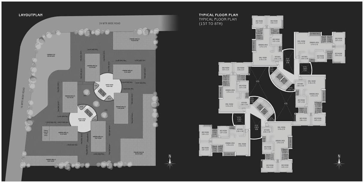 Layout of real estate project Nilkanth Heights located at Sevasi, Vadodara, Gujarat
