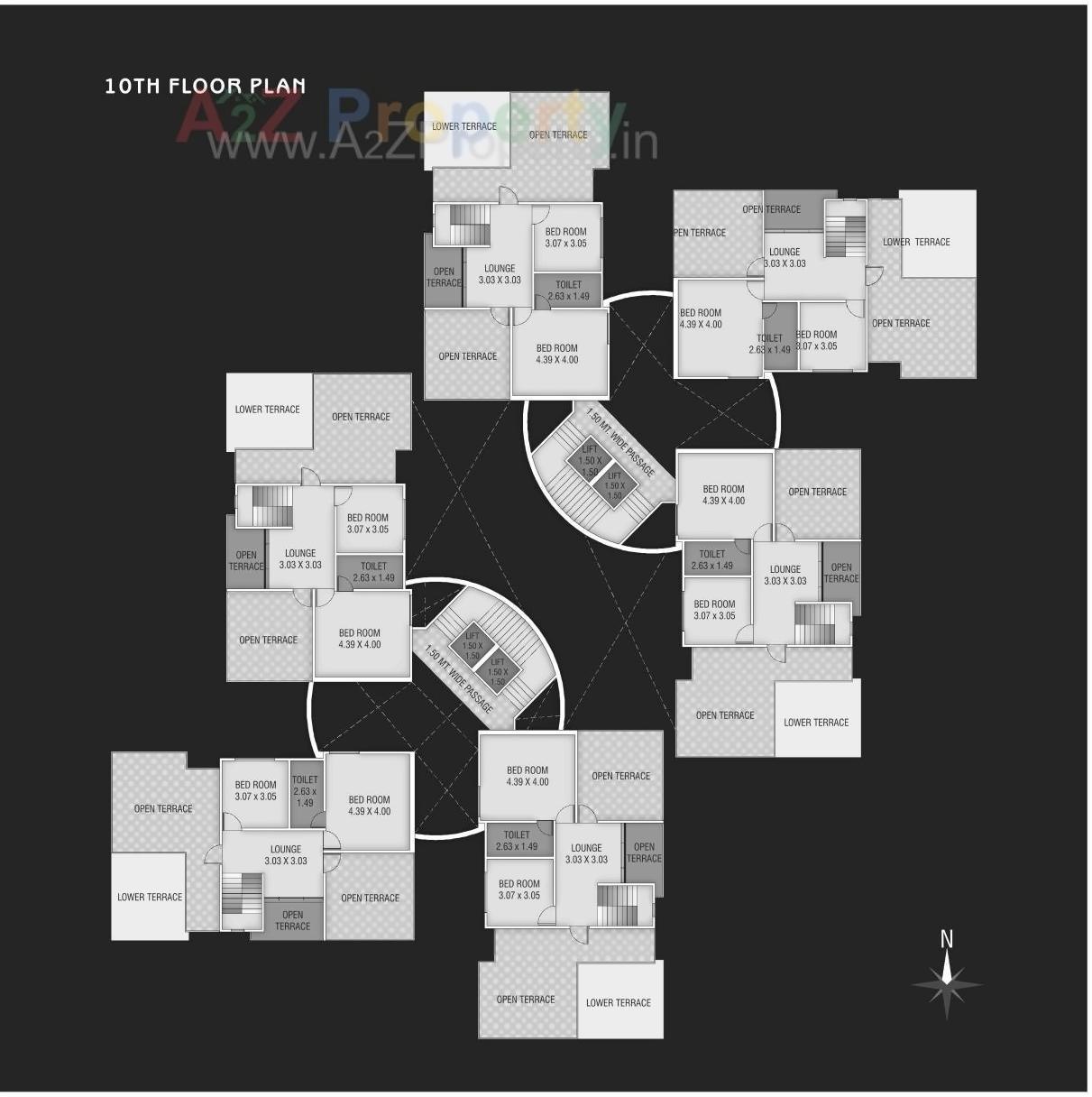 Layout of real estate project Nilkanth Heights located at Sevasi, Vadodara, Gujarat