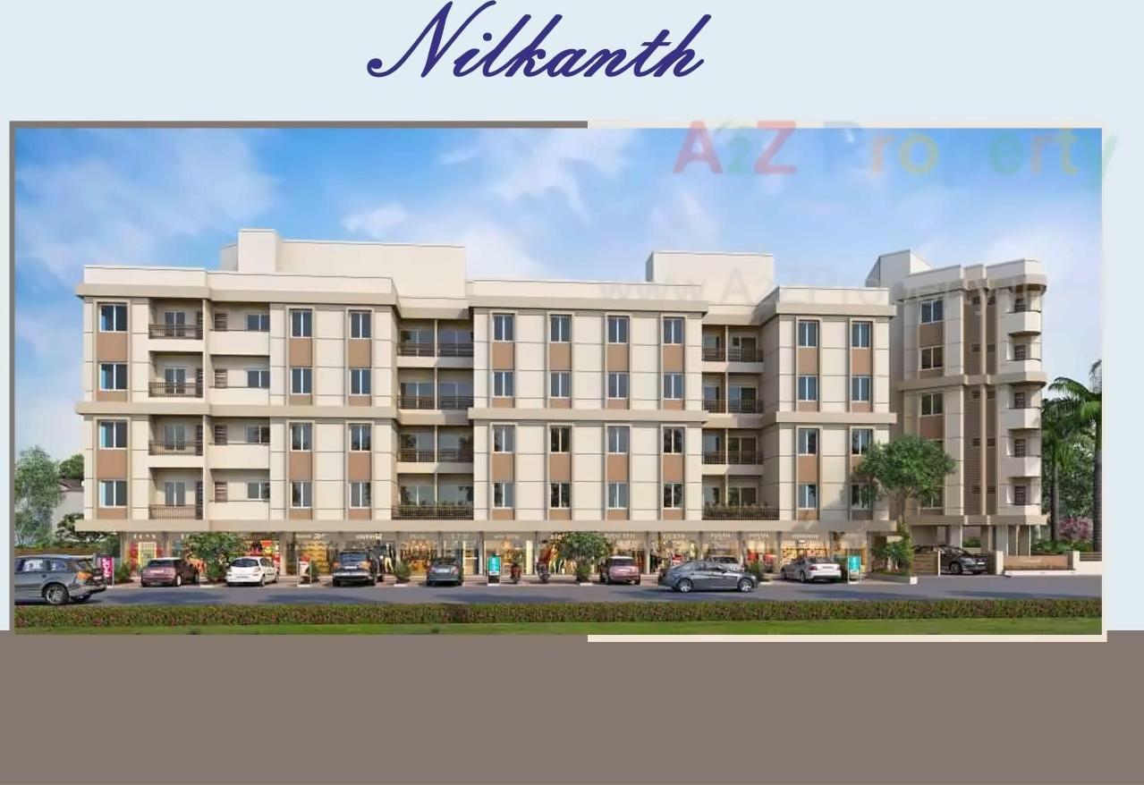 3D Elevation of real estate project Nilkanth Residency located at Dumad, Vadodara, Gujarat