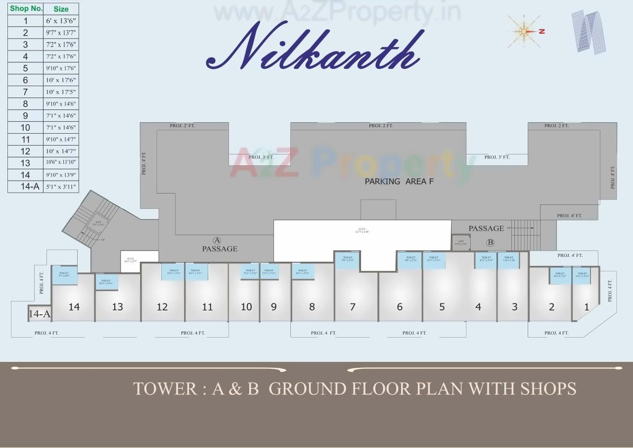 Layout of real estate project Nilkanth Residency located at Dumad, Vadodara, Gujarat