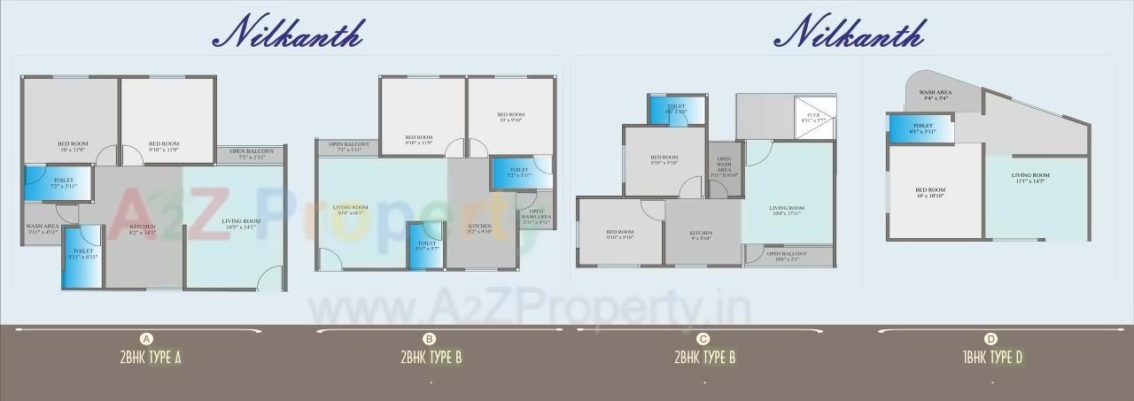 Layout of real estate project Nilkanth Residency located at Dumad, Vadodara, Gujarat