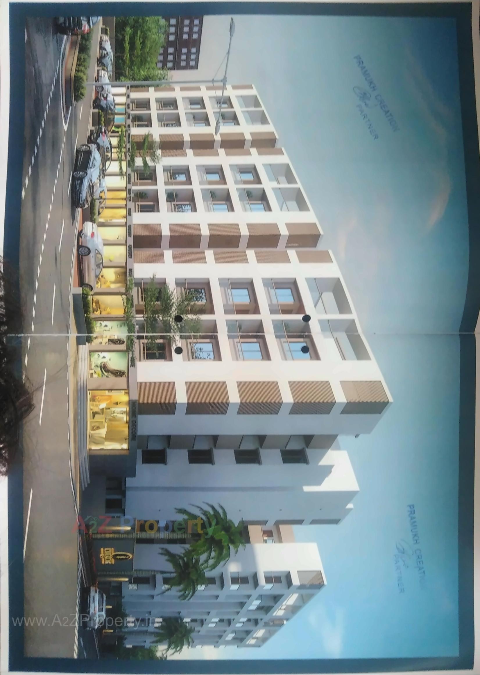3D Elevation of real estate project Nilkanth Sky located at Bapod, Vadodara, Gujarat