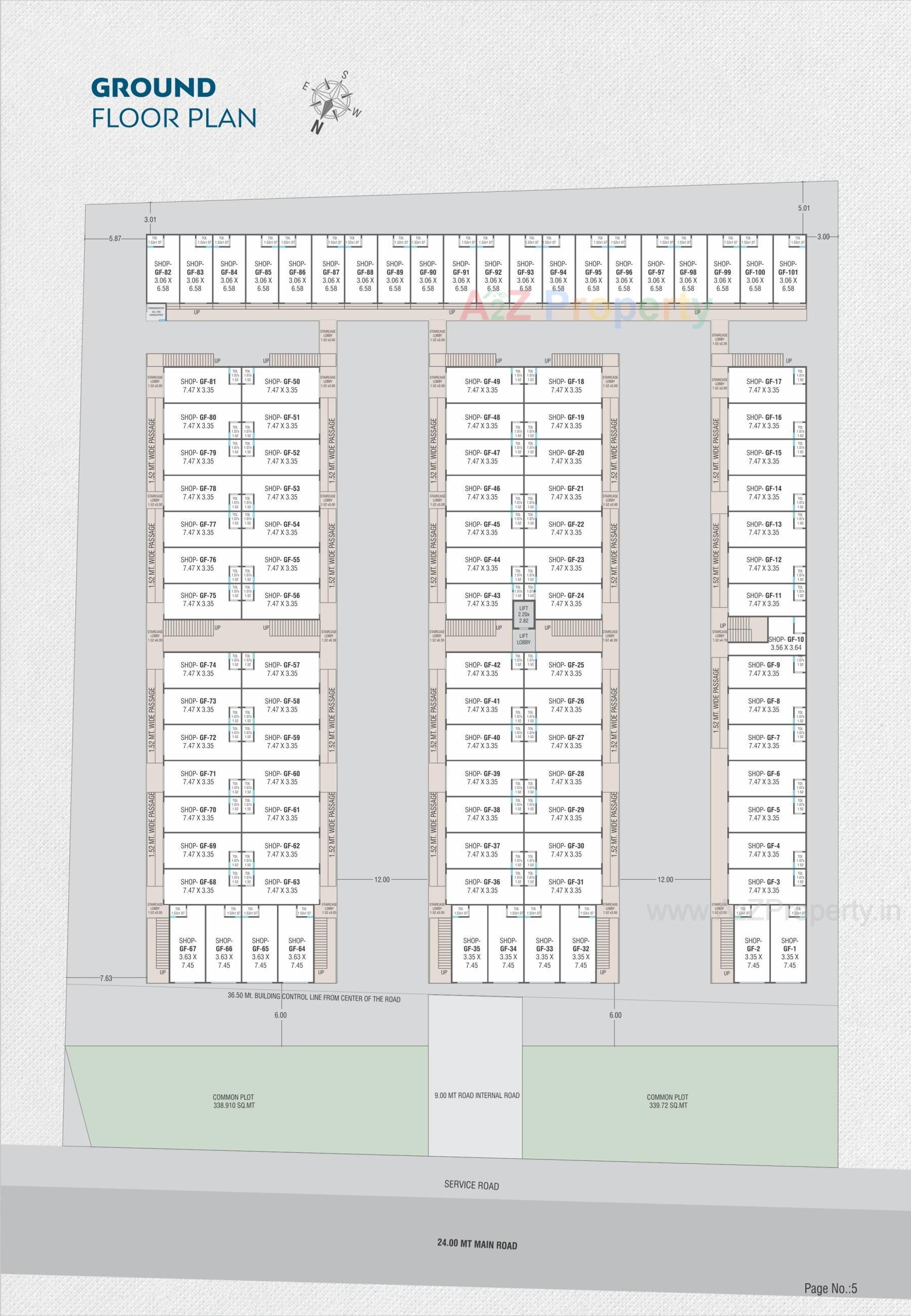 Layout of real estate project Nilkanth Sky located at Karjan, Vadodara, Gujarat