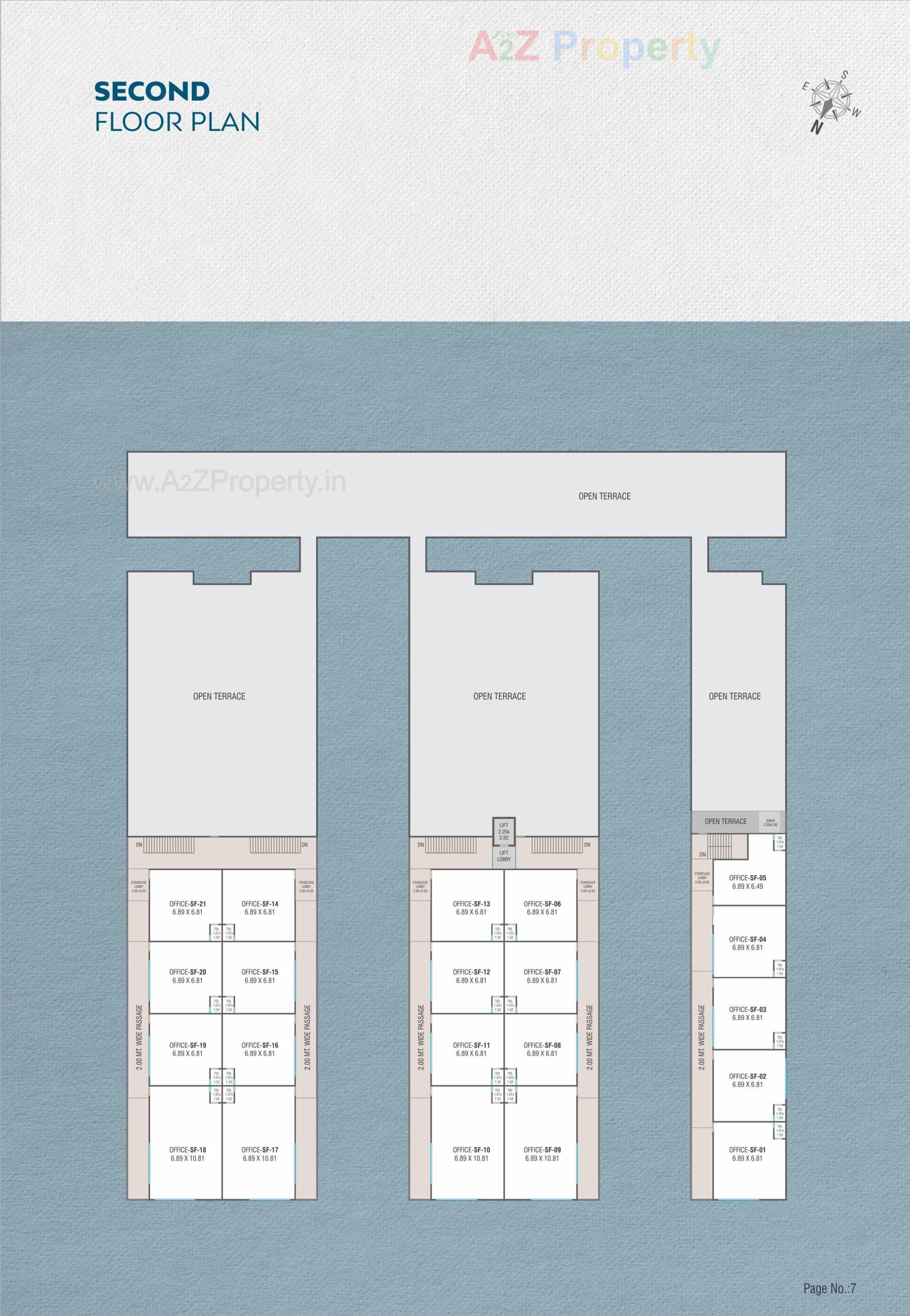 Layout of real estate project Nilkanth Sky located at Karjan, Vadodara, Gujarat