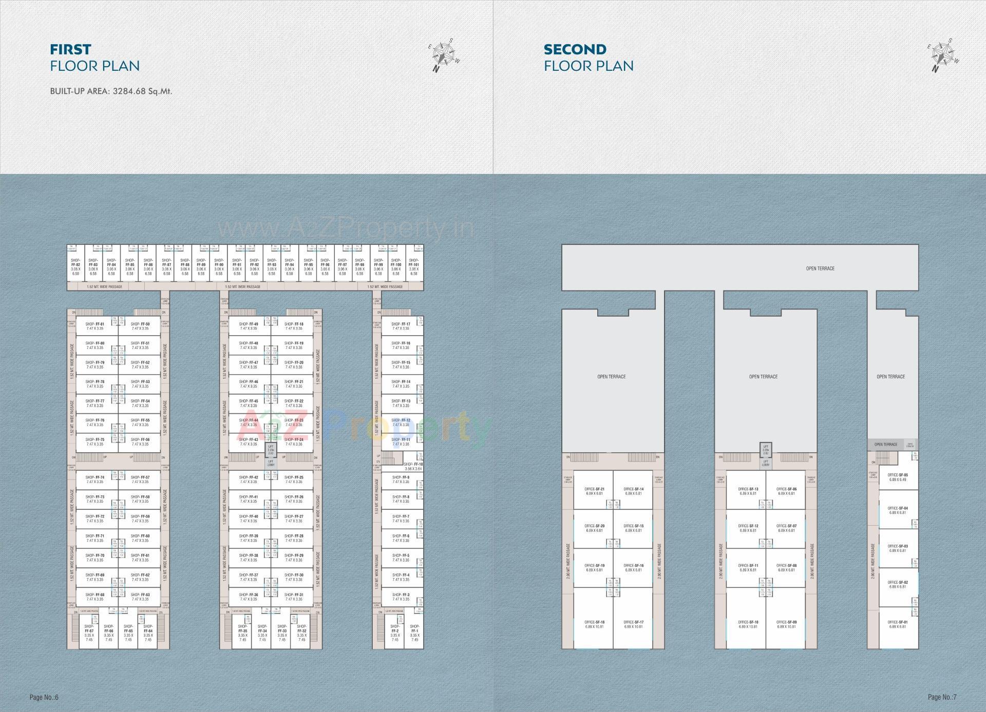 Layout of real estate project Nilkanth Sky located at Karjan, Vadodara, Gujarat