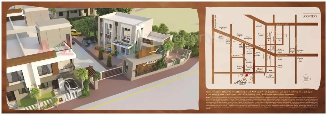 Layout of real estate project Nirant Residency located at Kapurai, Vadodara, Gujarat