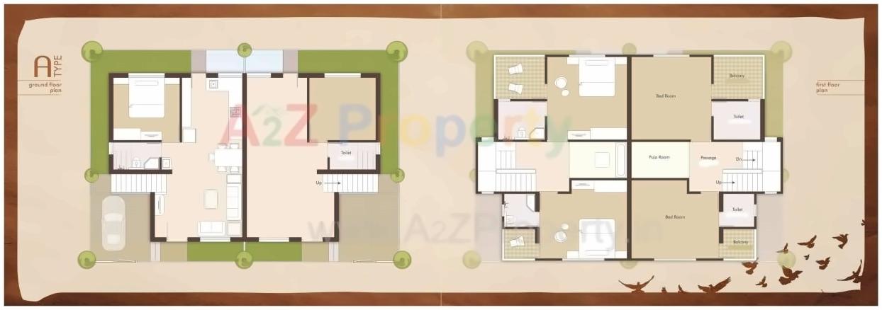 Layout of real estate project Nirant Residency located at Kapurai, Vadodara, Gujarat