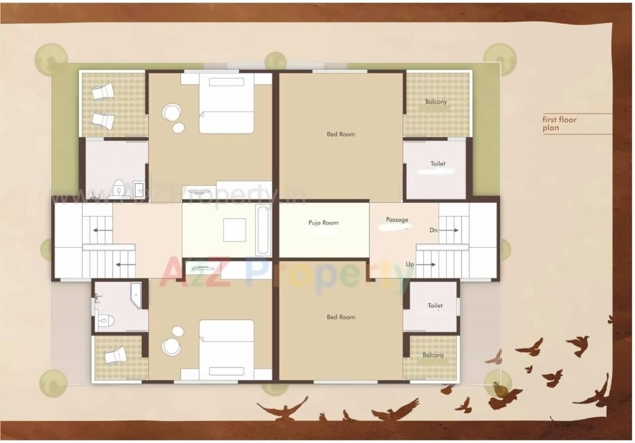 Layout of real estate project Nirant Residency located at Kapurai, Vadodara, Gujarat