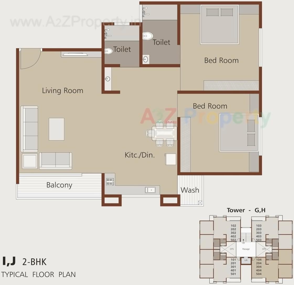 Layout of real estate project Madhav Resi Cum Plaza located at Sayajipura, Vadodara, Gujarat