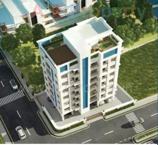 Elevation of real estate project Nirmaan One located at Gotri, Vadodara, Gujarat