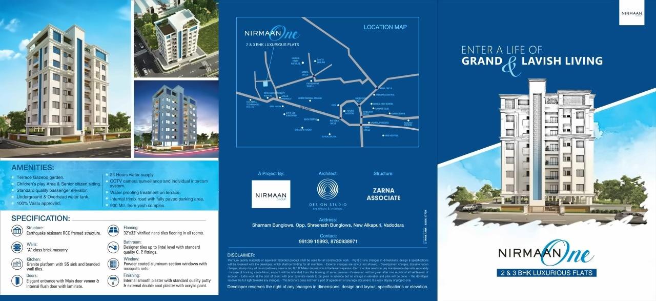  of real estate project Nirmaan One located at Gotri, Vadodara, Gujarat