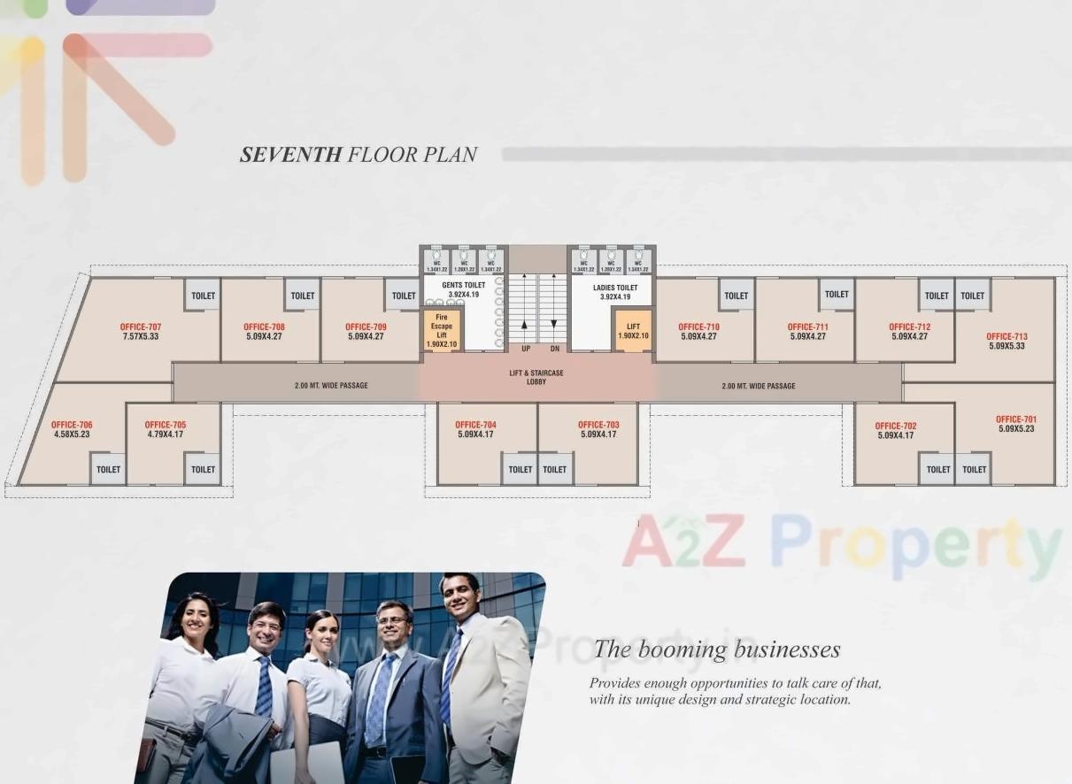 Layout of real estate project Nirvana Business Hub located at Bhayli, Vadodara, Gujarat