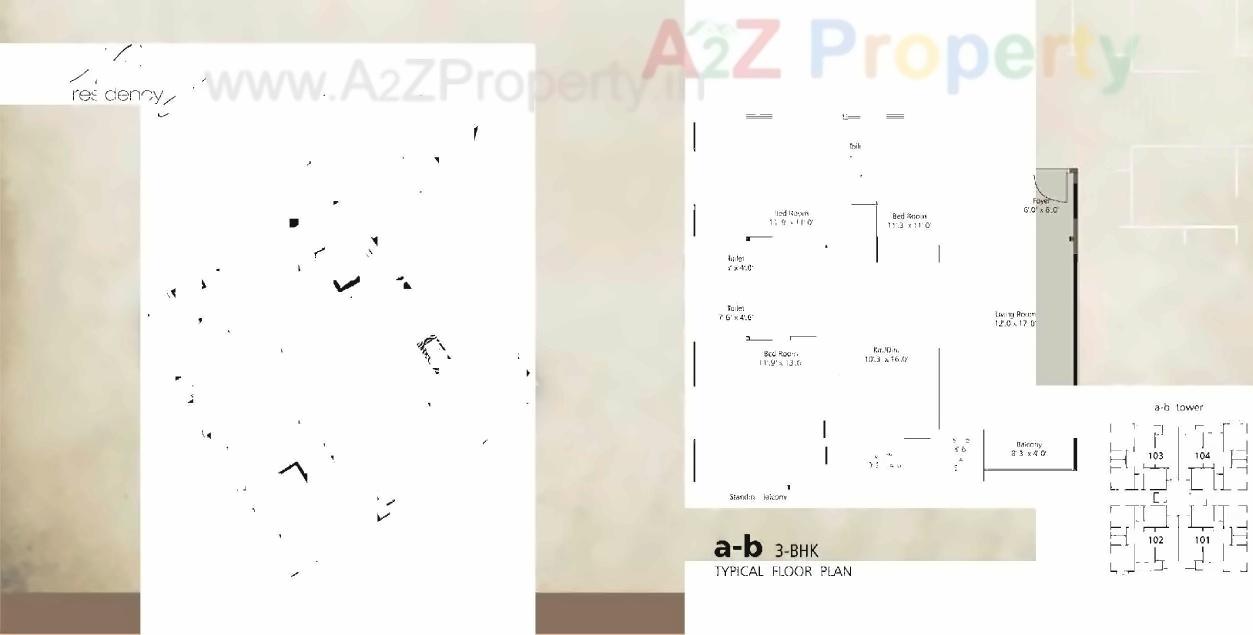 Layout of real estate project Nisarag Residency located at Vadodara, Vadodara, Gujarat