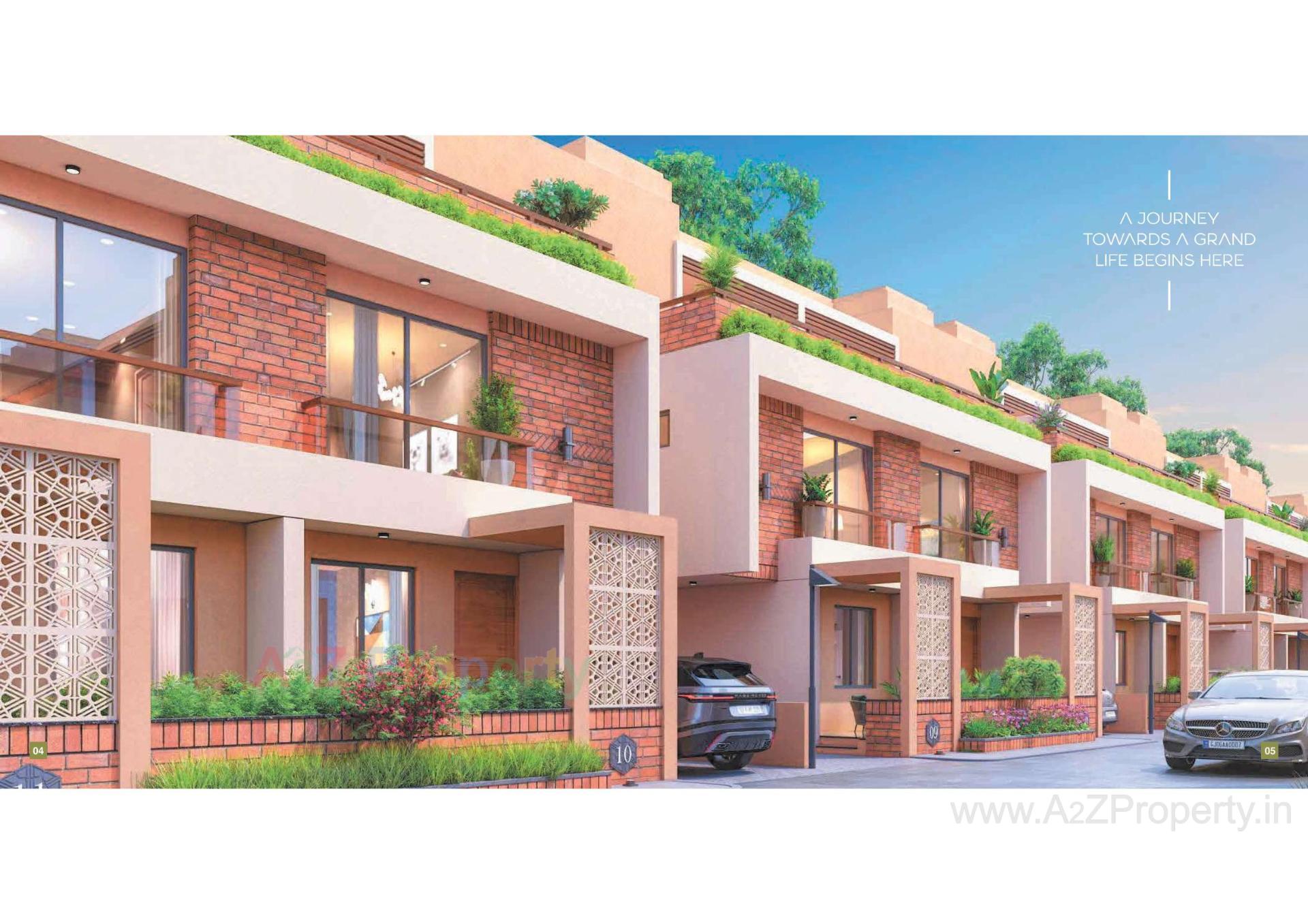 3D Elevation of real estate project Nisarg located at Bil, Vadodara, Gujarat