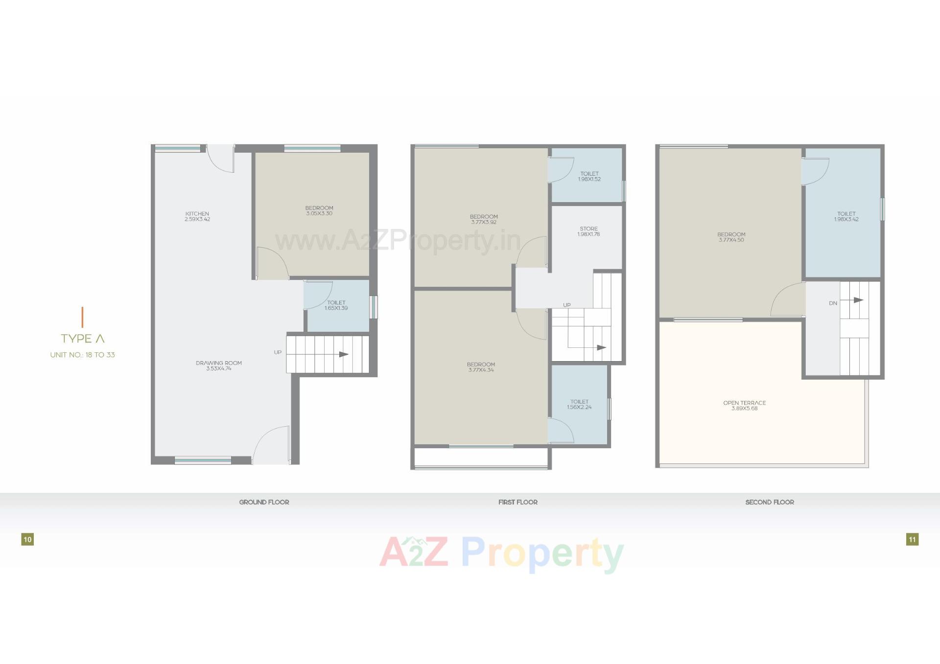 Layout of real estate project Nisarg located at Bil, Vadodara, Gujarat