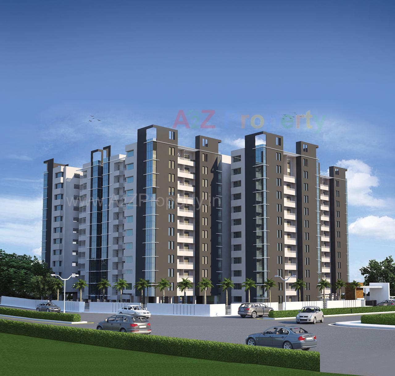 3D Elevation of real estate project Northway Millenium located at Bhayli, Vadodara, Gujarat