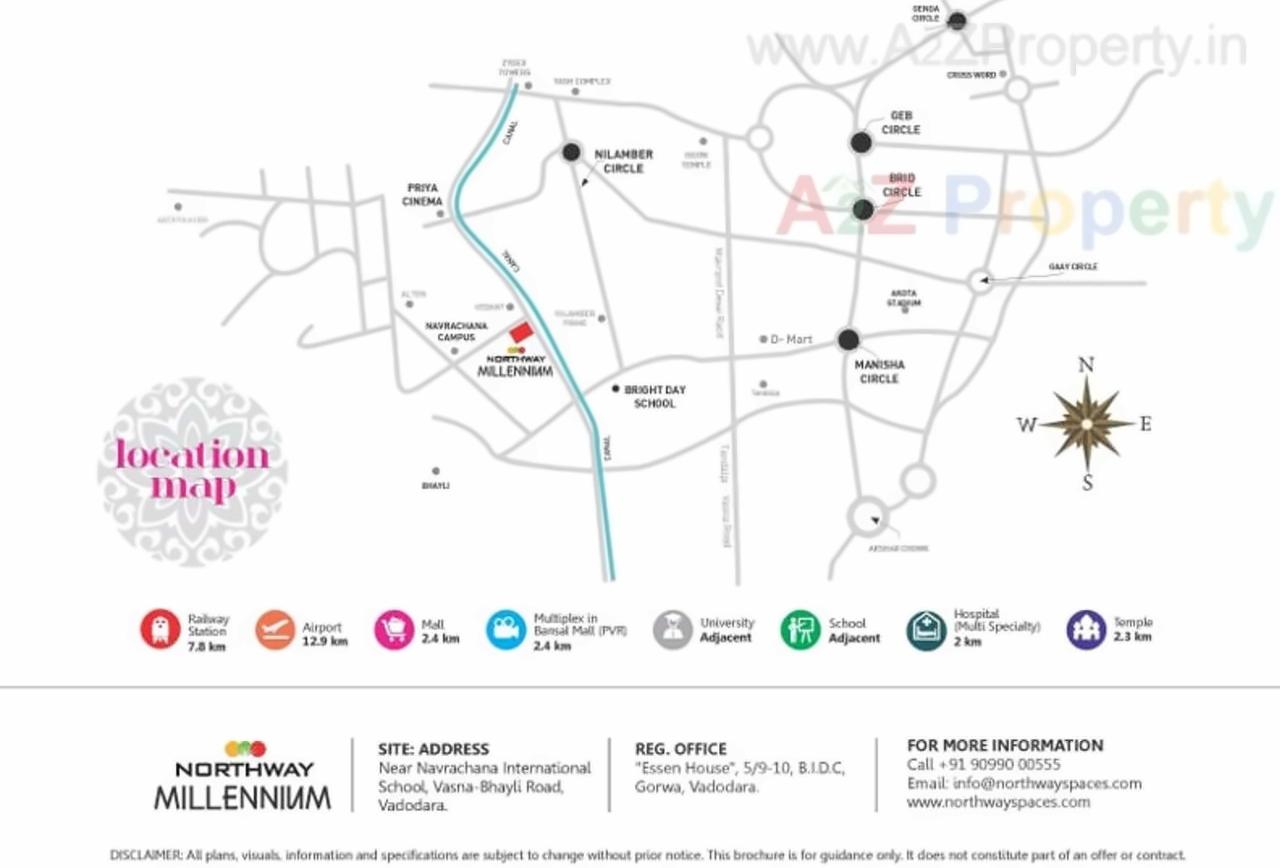  of real estate project Northway Millenium located at Bhayli, Vadodara, Gujarat