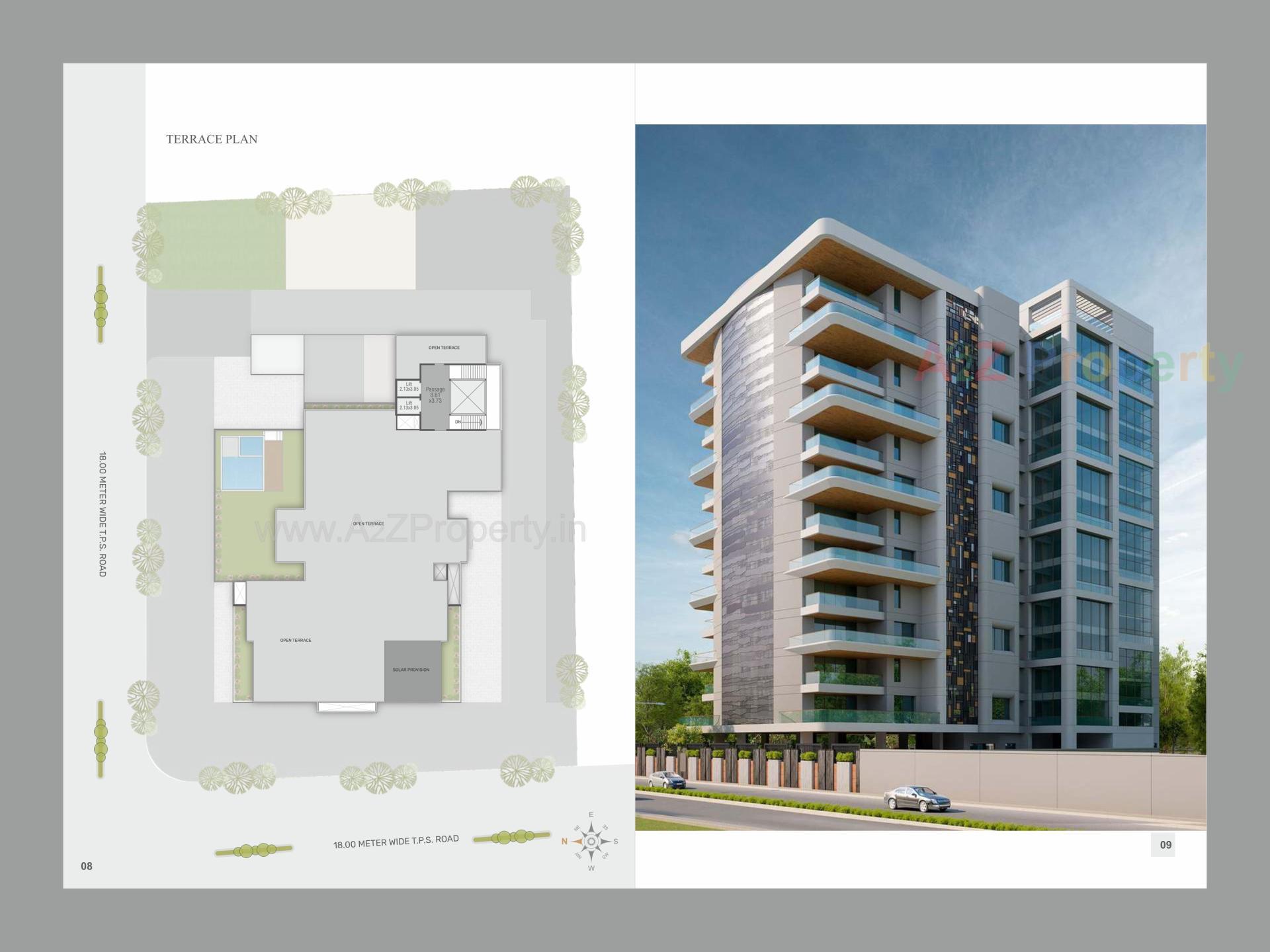 Layout of real estate project Nyalkaran Mansion located at Sama, Vadodara, Gujarat