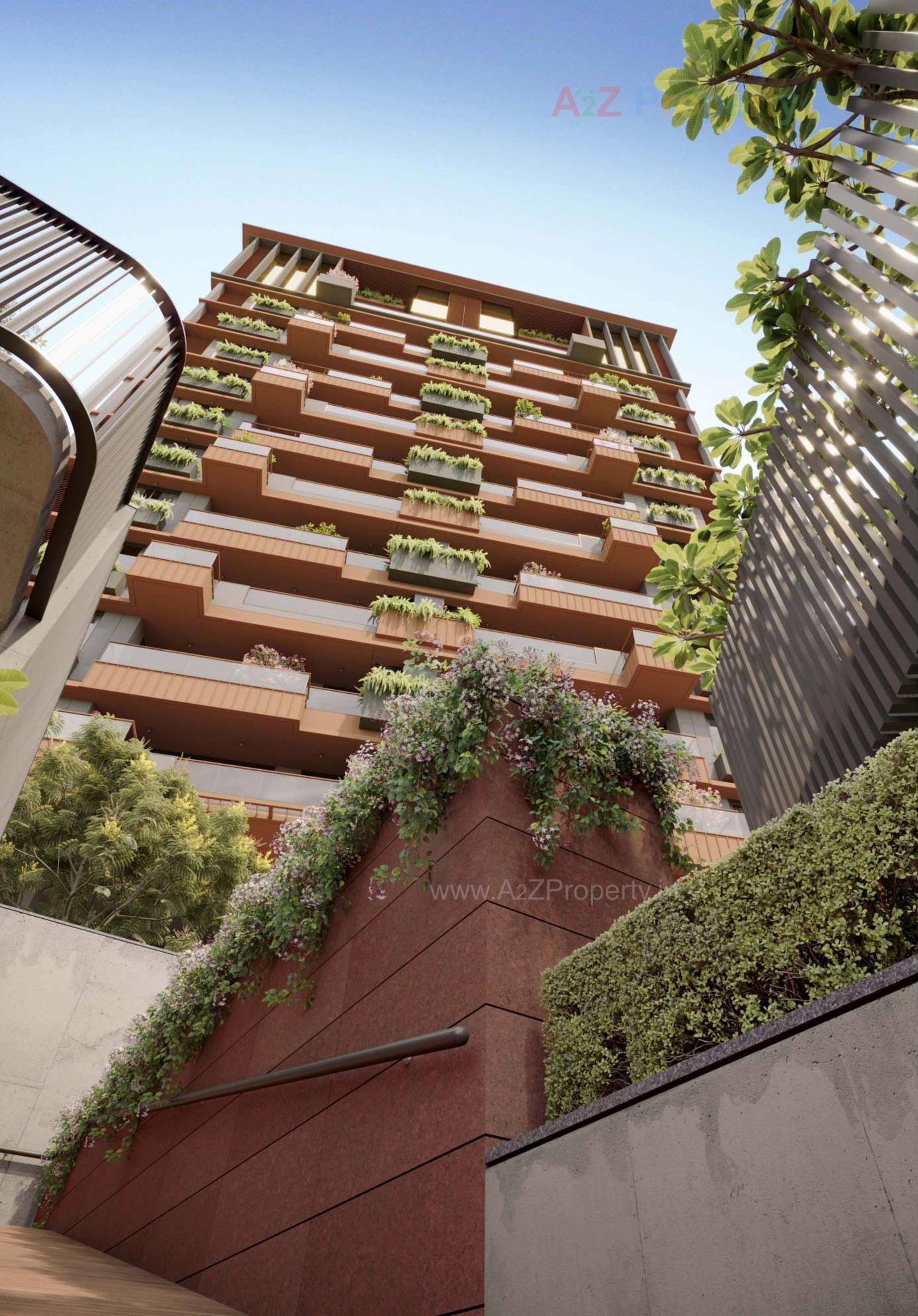 3D Elevation of real estate project Nysa Crosswind located at Bhayali, Vadodara, Gujarat