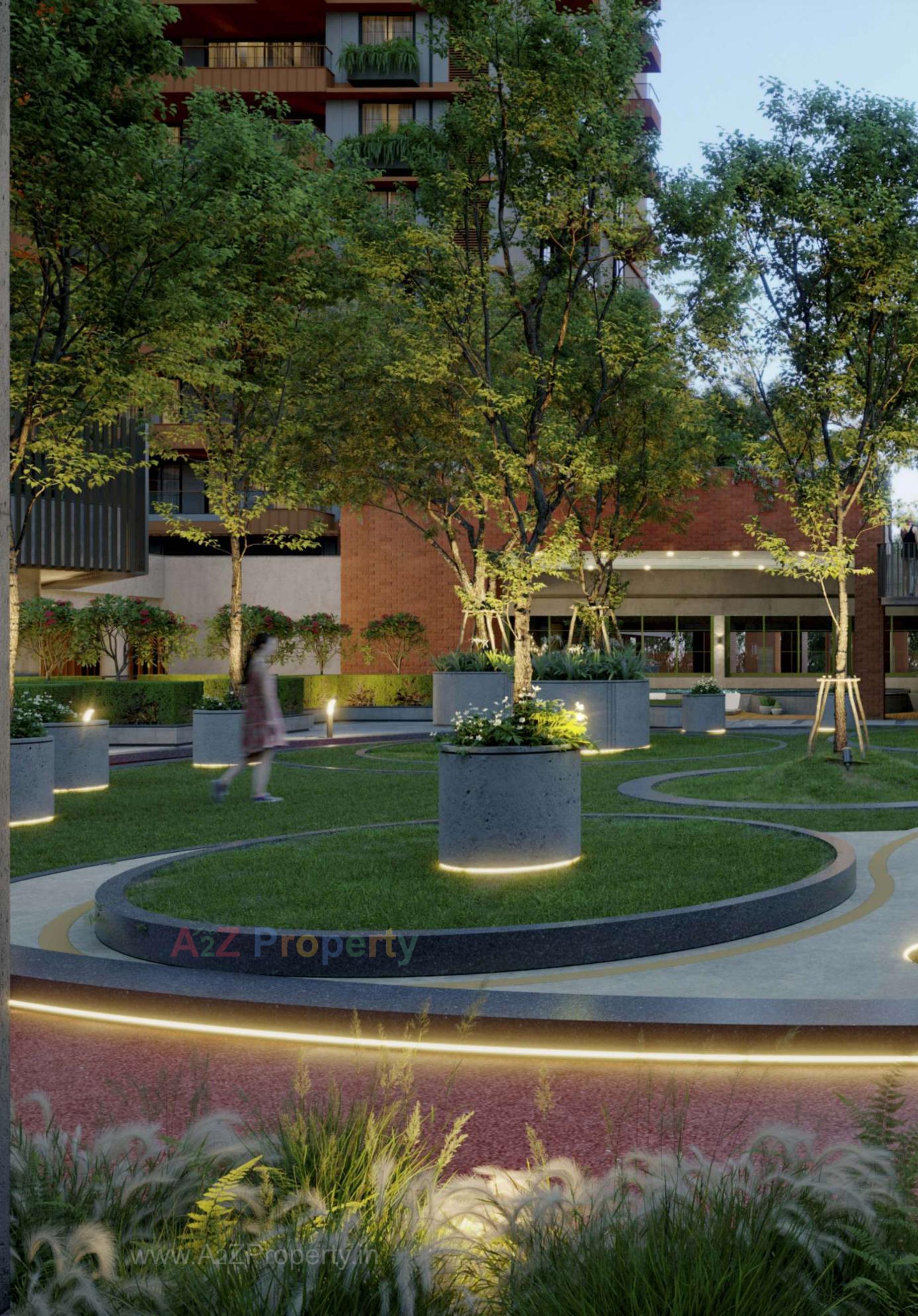 3D Elevation of real estate project Nysa Crosswind located at Bhayali, Vadodara, Gujarat