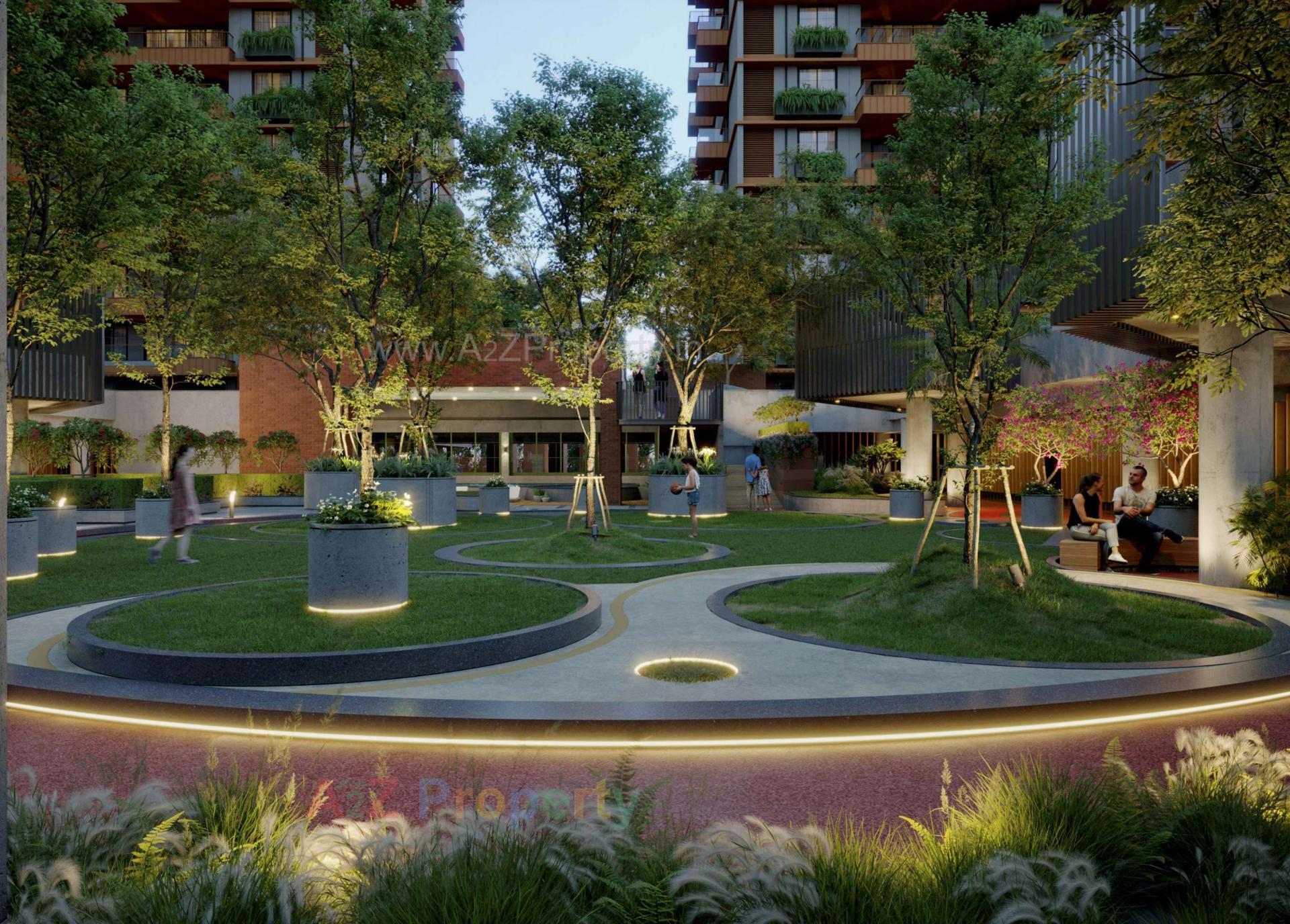 3D Elevation of real estate project Nysa Crosswind located at Bhayali, Vadodara, Gujarat