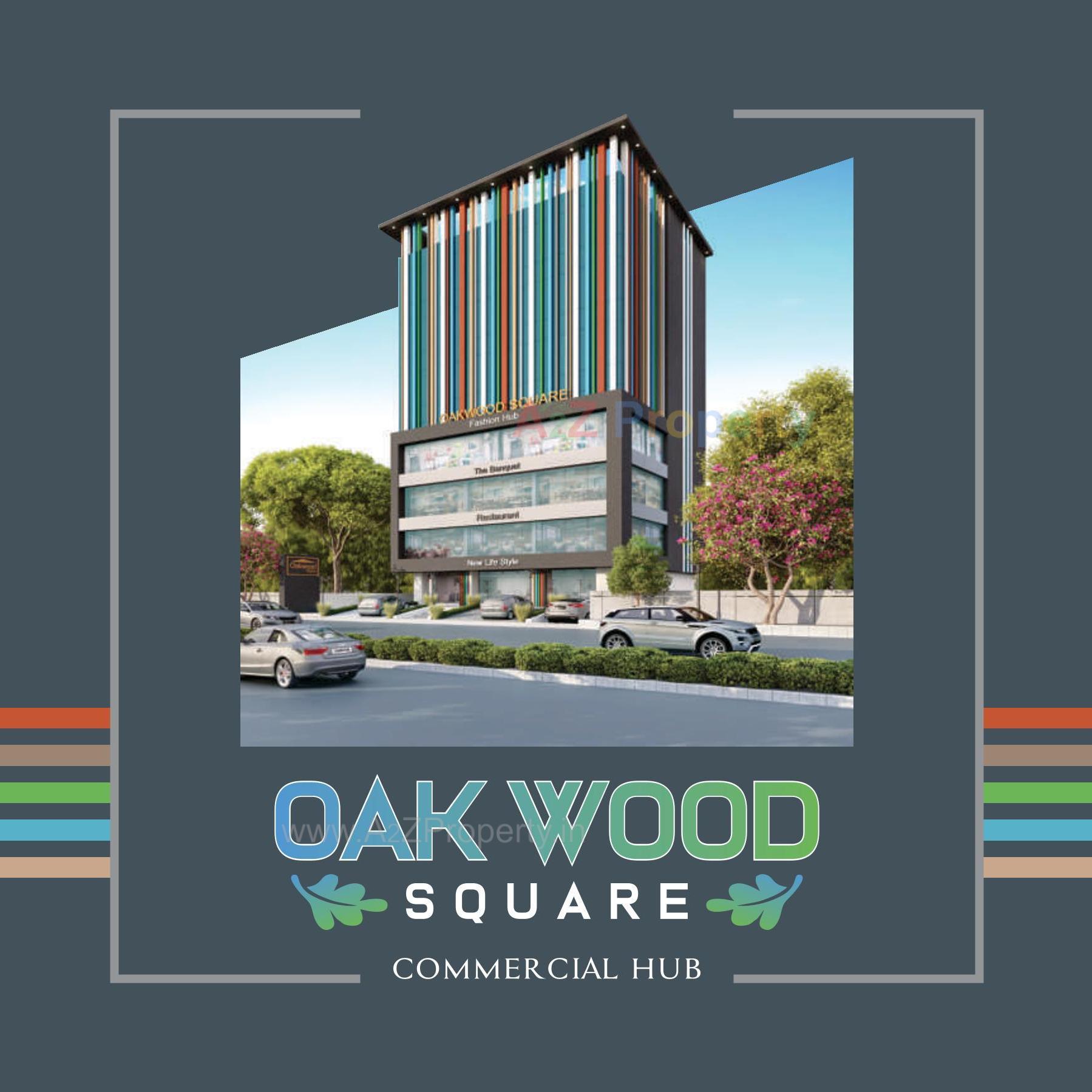 3D Elevation of real estate project Oakwood Square located at Nagarwada, Vadodara, Gujarat
