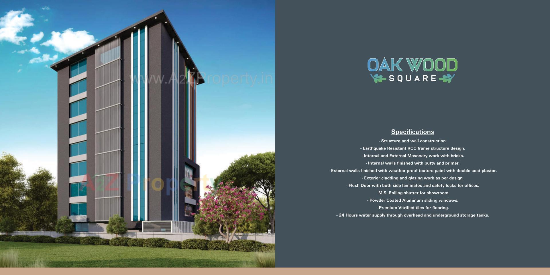  of real estate project Oakwood Square located at Nagarwada, Vadodara, Gujarat